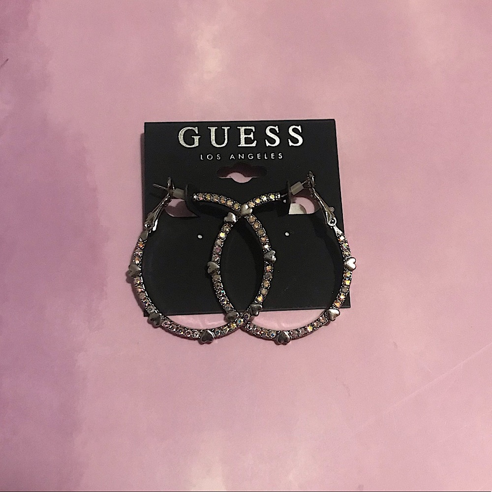 Guess hoop earrings